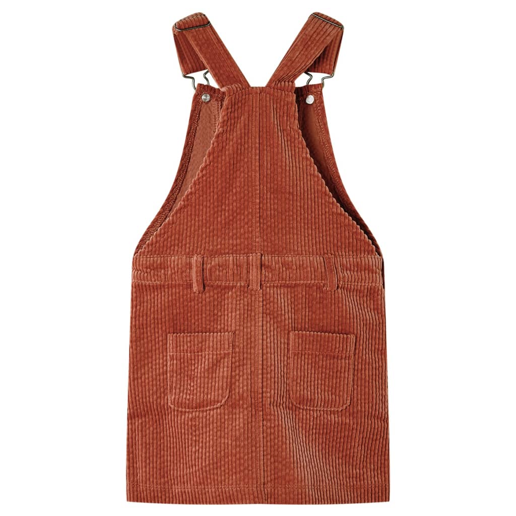 Kids' Overall Dress Corduroy Cognac 92