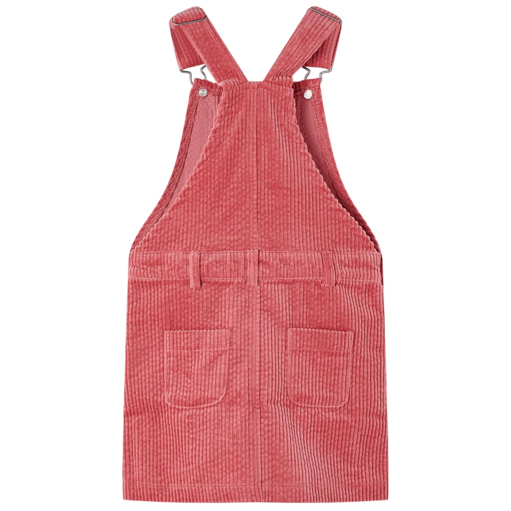 Kids' Overall Dress Corduroy Pink 116