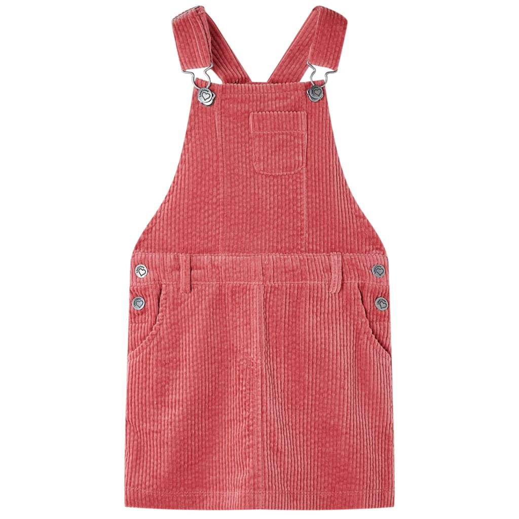 Kids' Overall Dress Corduroy Pink 128