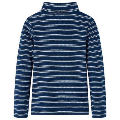 Kids' T-shirt with Long Sleeves Navy Blue 140