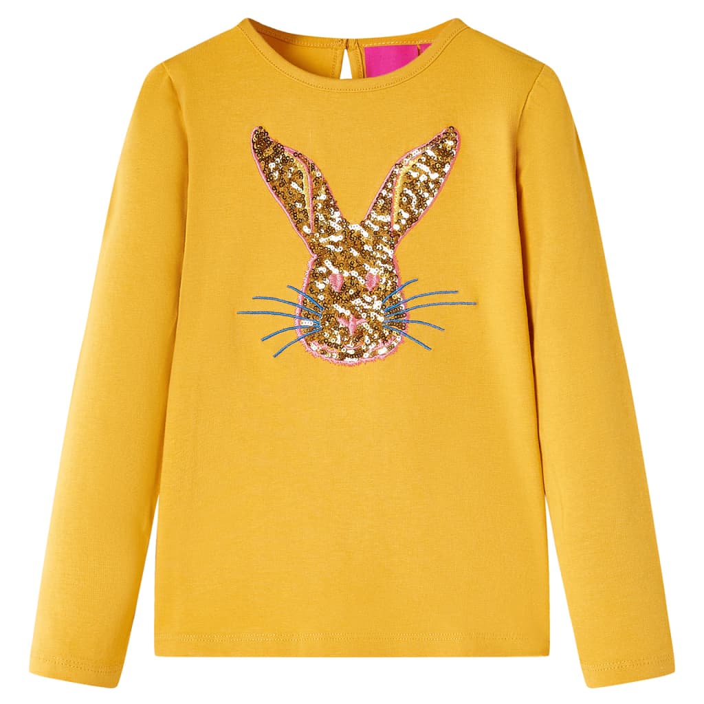 Kids'T-shirt with Long Sleeves Ochre 104