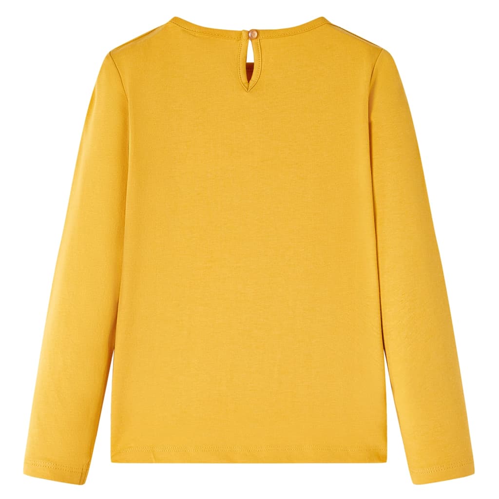 Kids'T-shirt with Long Sleeves Ochre 104