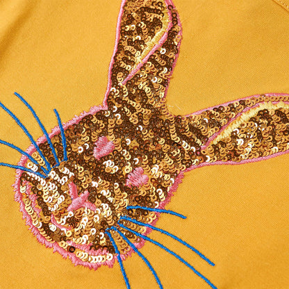 Kids'T-shirt with Long Sleeves Ochre 104