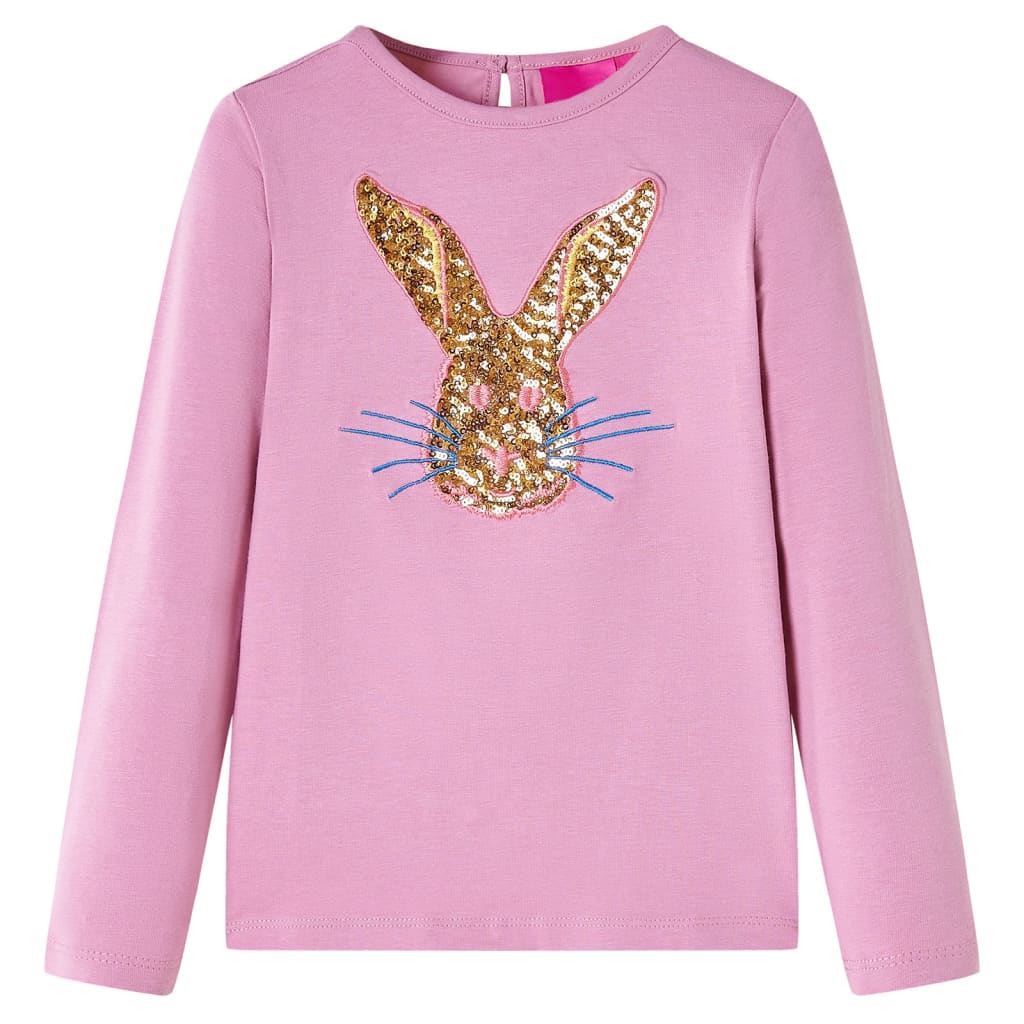 Kids' T-shirt with Long Sleeves Burnt Pink 104