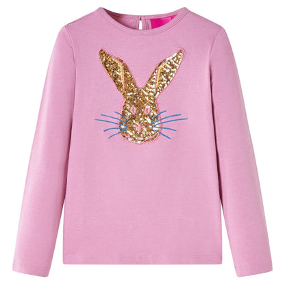 Kids' T-shirt with Long Sleeves Burnt Pink 104