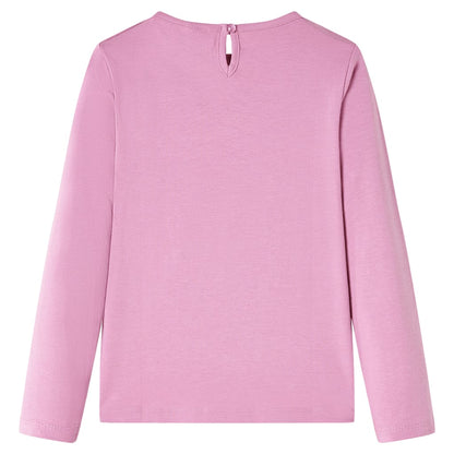 Kids' T-shirt with Long Sleeves Burnt Pink 104