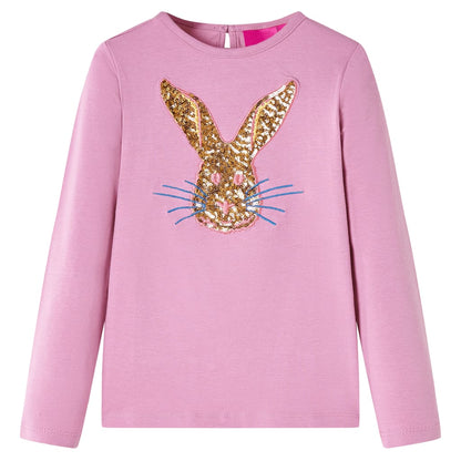 Kids' T-shirt with Long Sleeves Burnt Pink 116