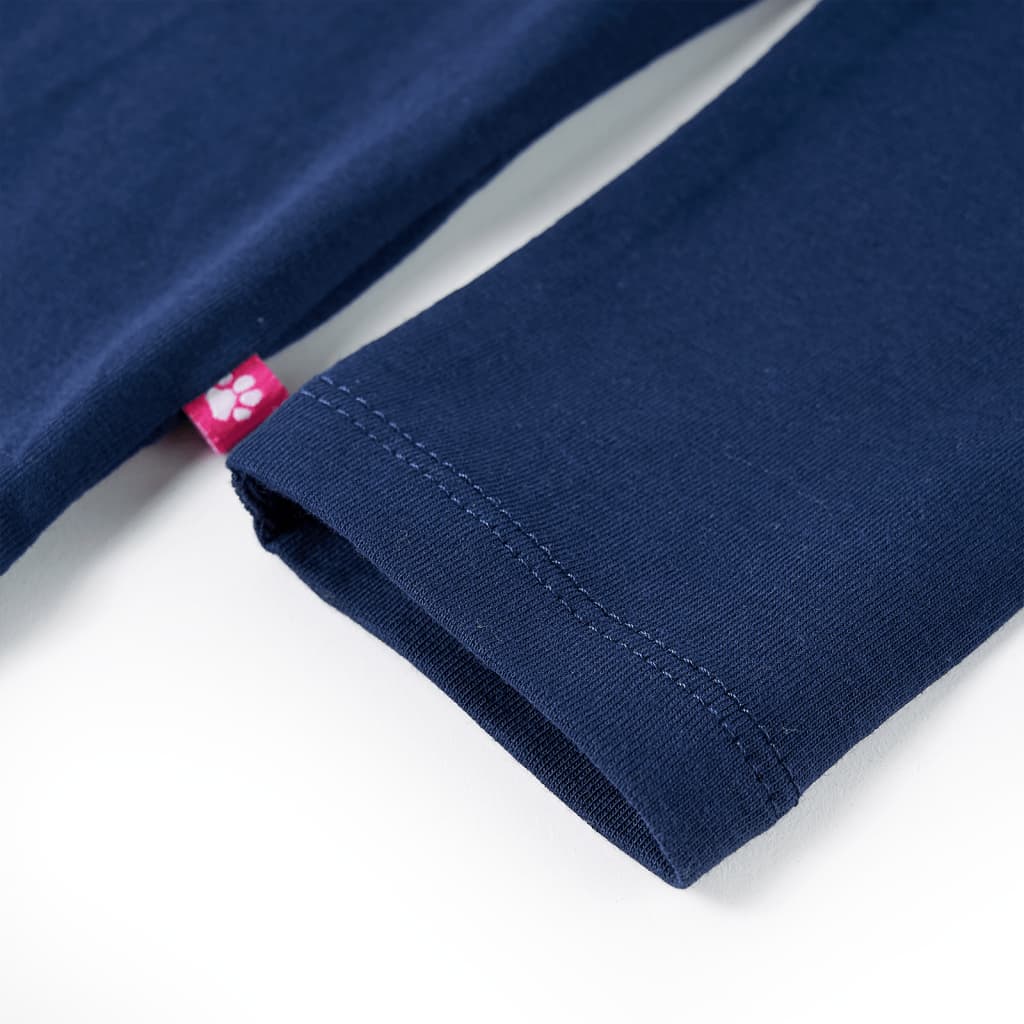 Kids' T-shirt with Long Sleeves Navy 92