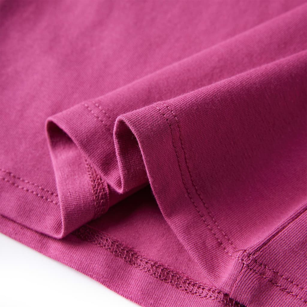 Kids' T-shirt with Long Sleeves Raspberry 92