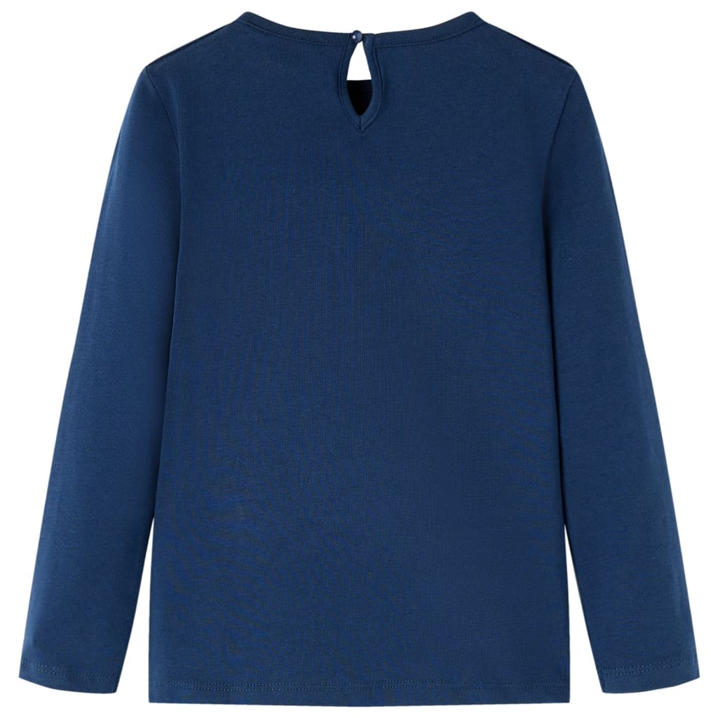 Kids' T-shirt with Long Sleeves Navy Blue 116