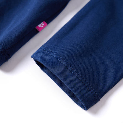 Kids' T-shirt with Long Sleeves Navy Blue 116