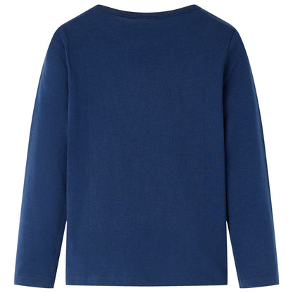 Kids' T-shirt with Long Sleeves Navy Blue 116