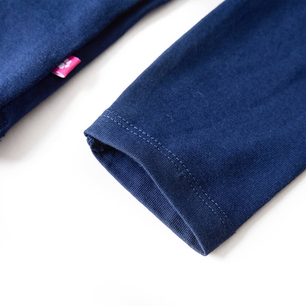 Kids' T-shirt with Long Sleeves Navy Blue 116