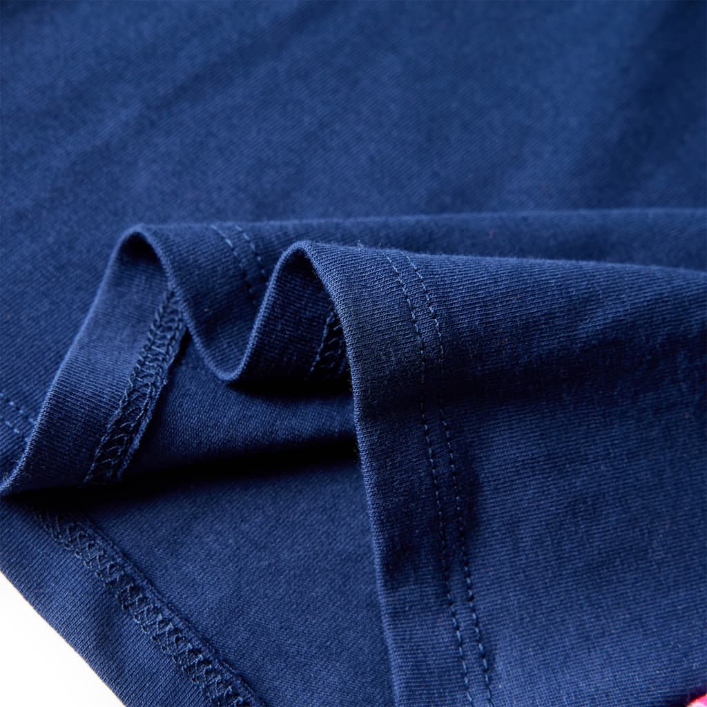 Kids' T-shirt with Long Sleeves Navy Blue 116