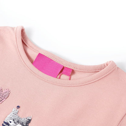 Kids' T-shirt with Long Sleeves Light Pink 104