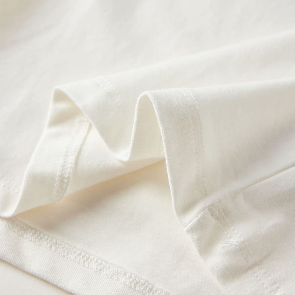 Kids' T-shirt with Long Sleeves Ecru 104