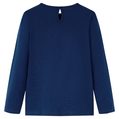 Kids' T-shirt with Long Sleeves Navy Blue 104
