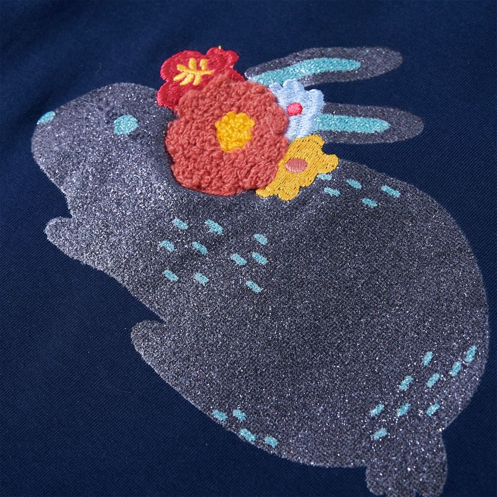 Kids' T-shirt with Long Sleeves Navy Blue 104