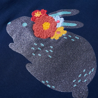 Kids' T-shirt with Long Sleeves Navy Blue 104