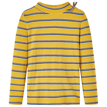 Kids' T-shirt with Long Sleeves Ochre 140