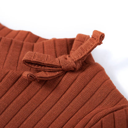 Kids' T-shirt with Long Sleeves Cognac 92