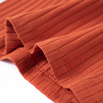 Kids' T-shirt with Long Sleeves Burnt Orange 104
