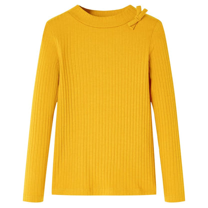 Kids' T-shirt with Long Sleeves Ochre 116