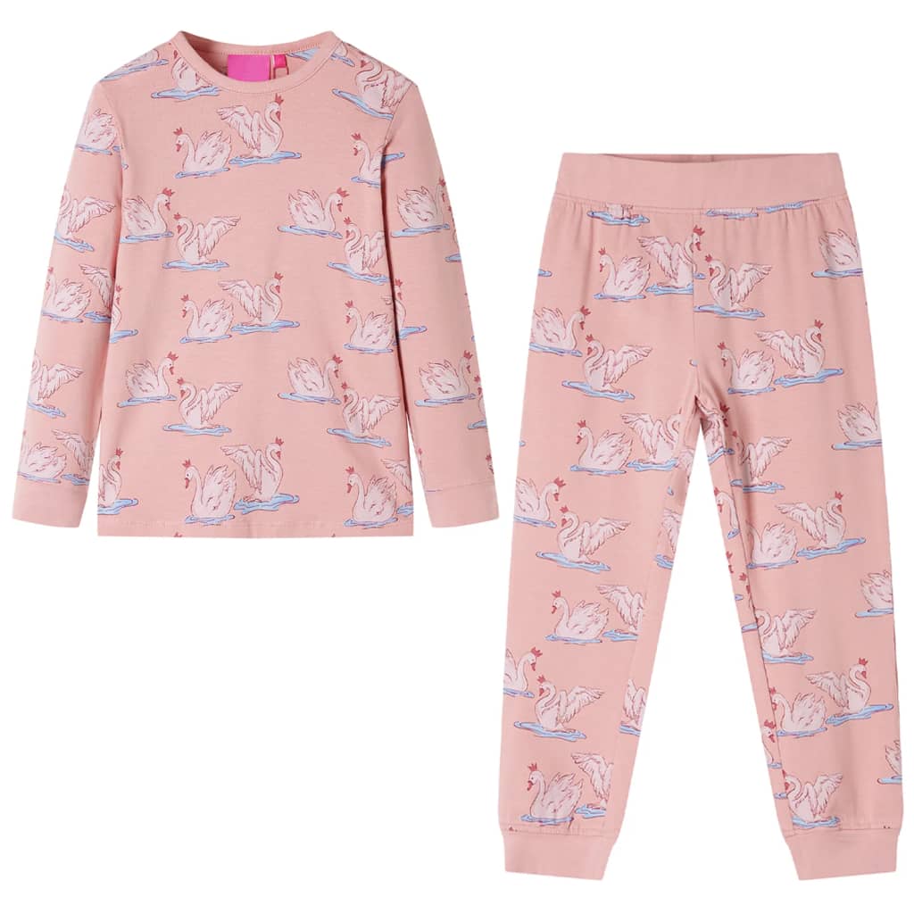 Kids' Pyjamas with Long Sleeves Light Pink 104