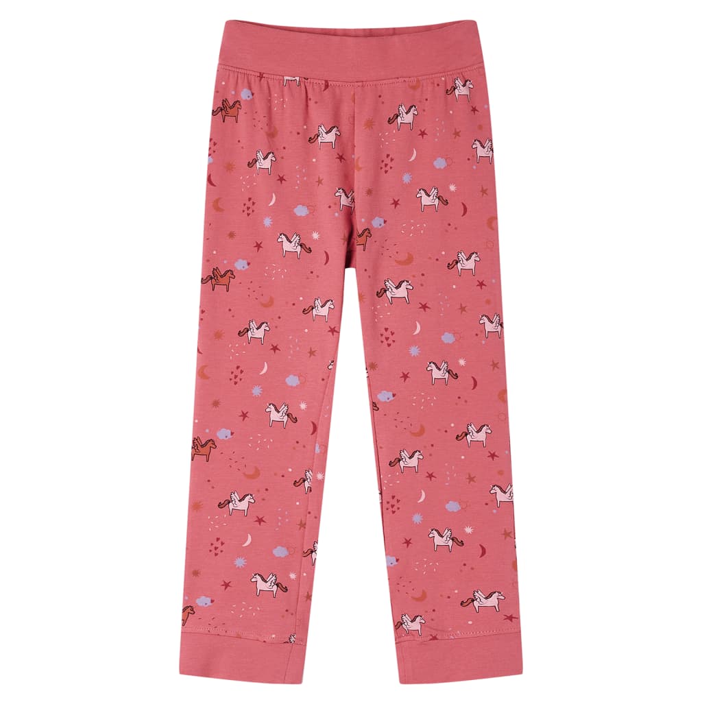Kids' Pyjamas with Long Sleeves Old Pink 128