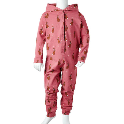 Kids' Hooded Onesie Old Pink 116