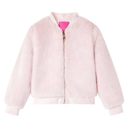 Kids' Jacket Faux Fur Soft Pink 104