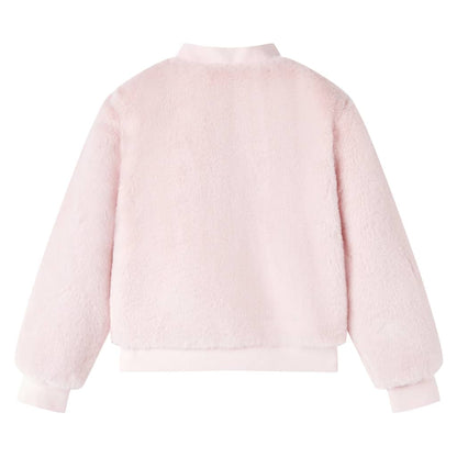 Kids' Jacket Faux Fur Soft Pink 140