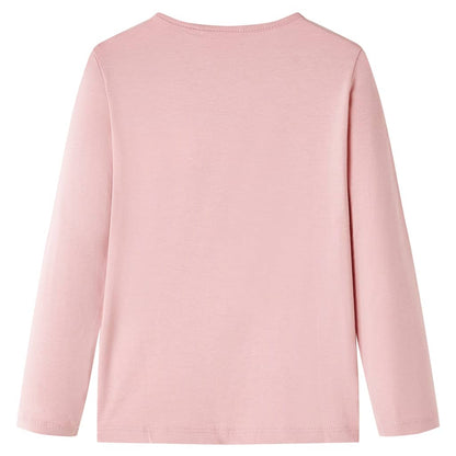 Kids' T-shirt with Long Sleeves Light Pink 116
