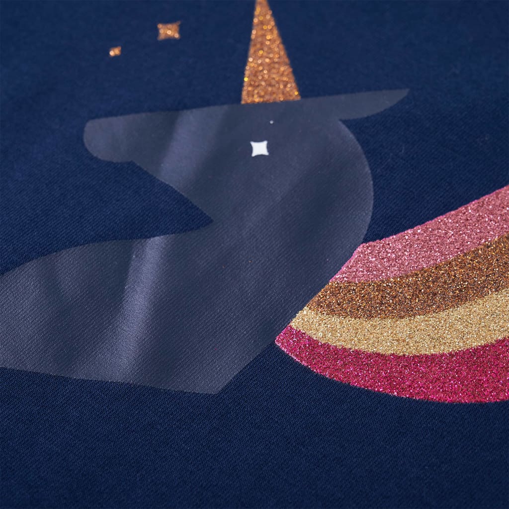 Kids' T-shirt with Long Sleeves Navy 128