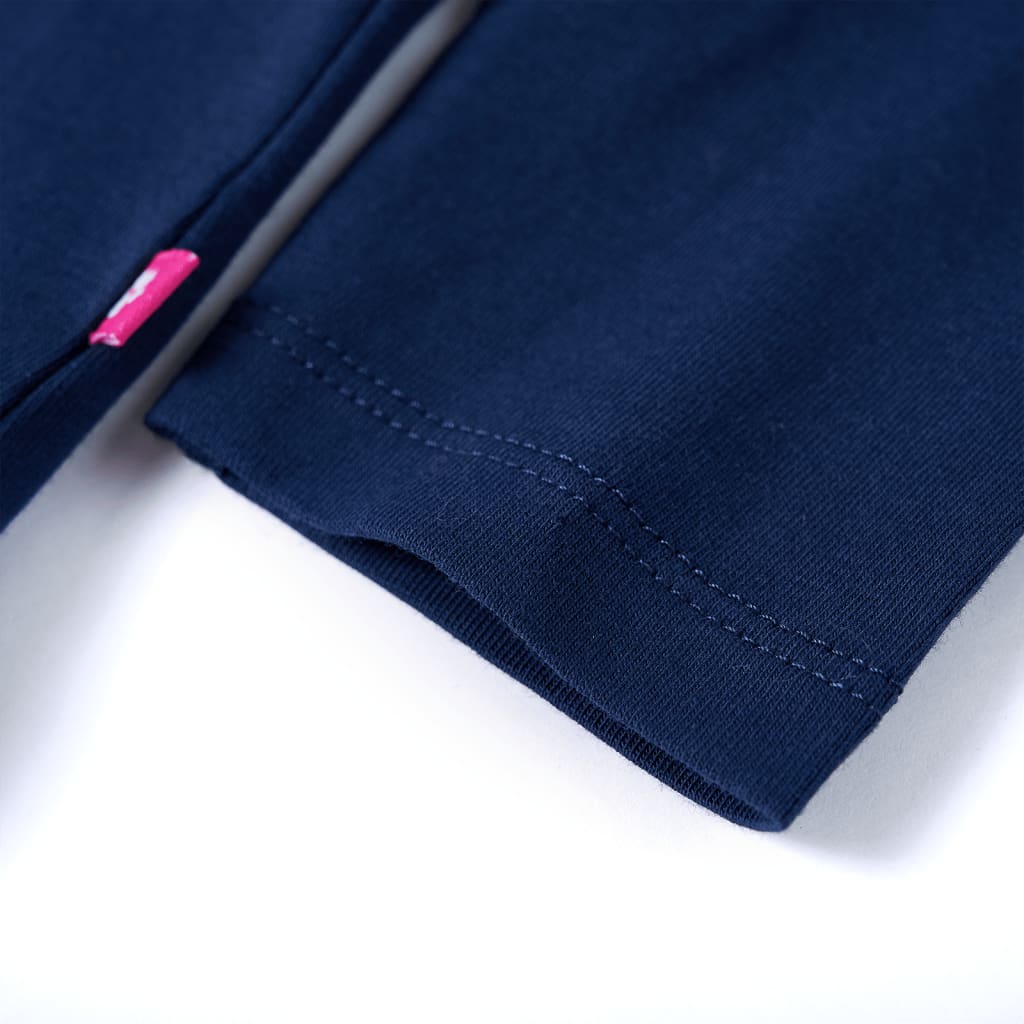 Kids' T-shirt with Long Sleeves Navy 128