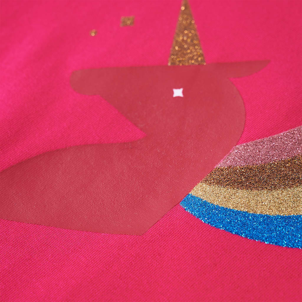 Kids' T-shirt with Long Sleeves Bright Pink 92
