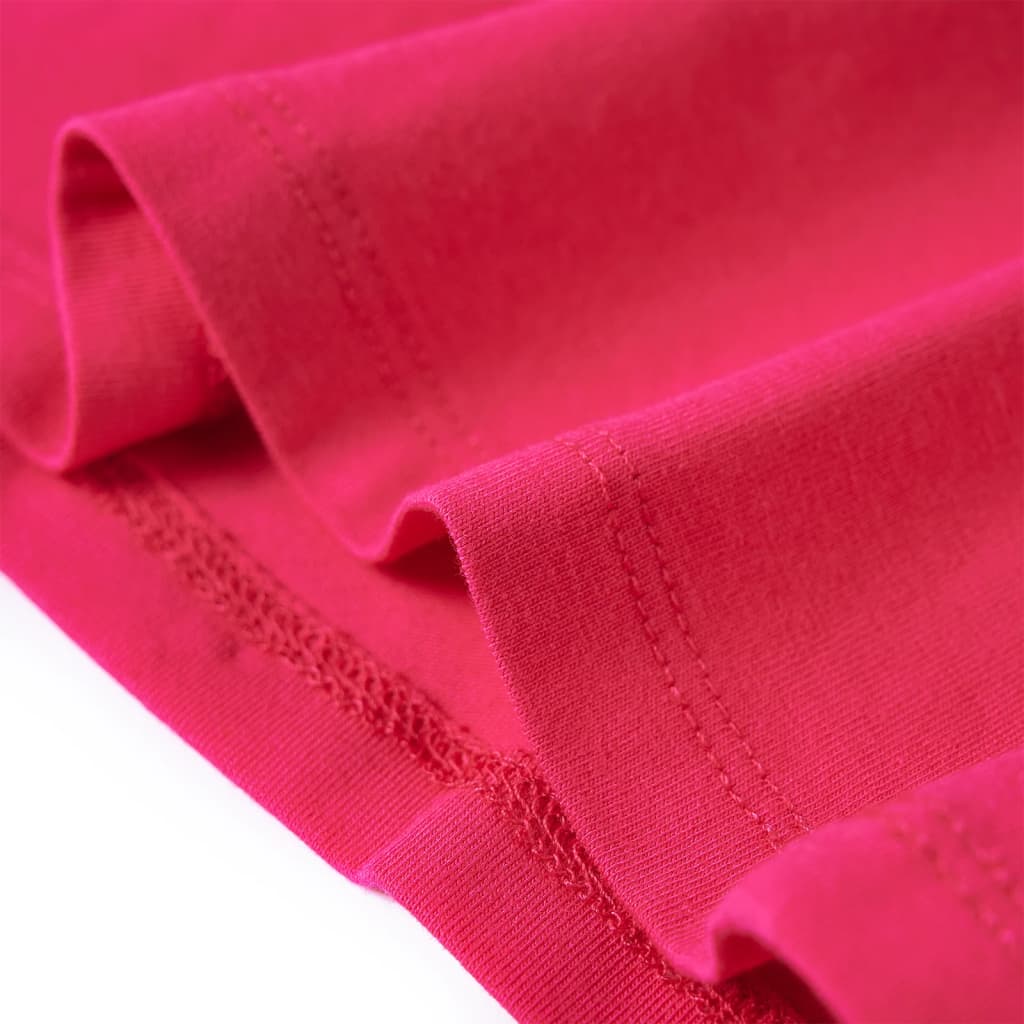 Kids' T-shirt with Long Sleeves Bright Pink 92