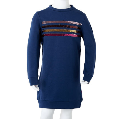 Kids' Sweatshirt Dress Navy 104