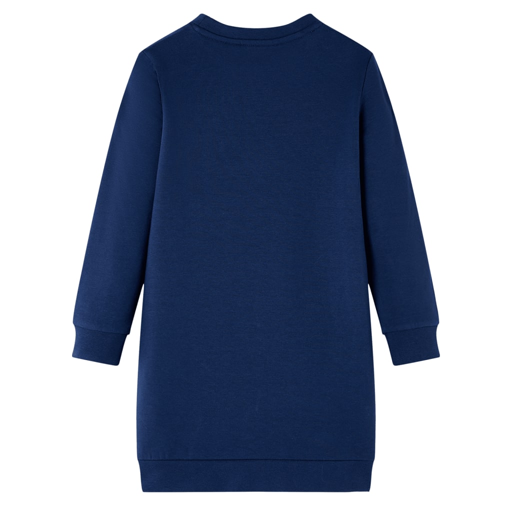 Kids' Sweatshirt Dress Navy 116