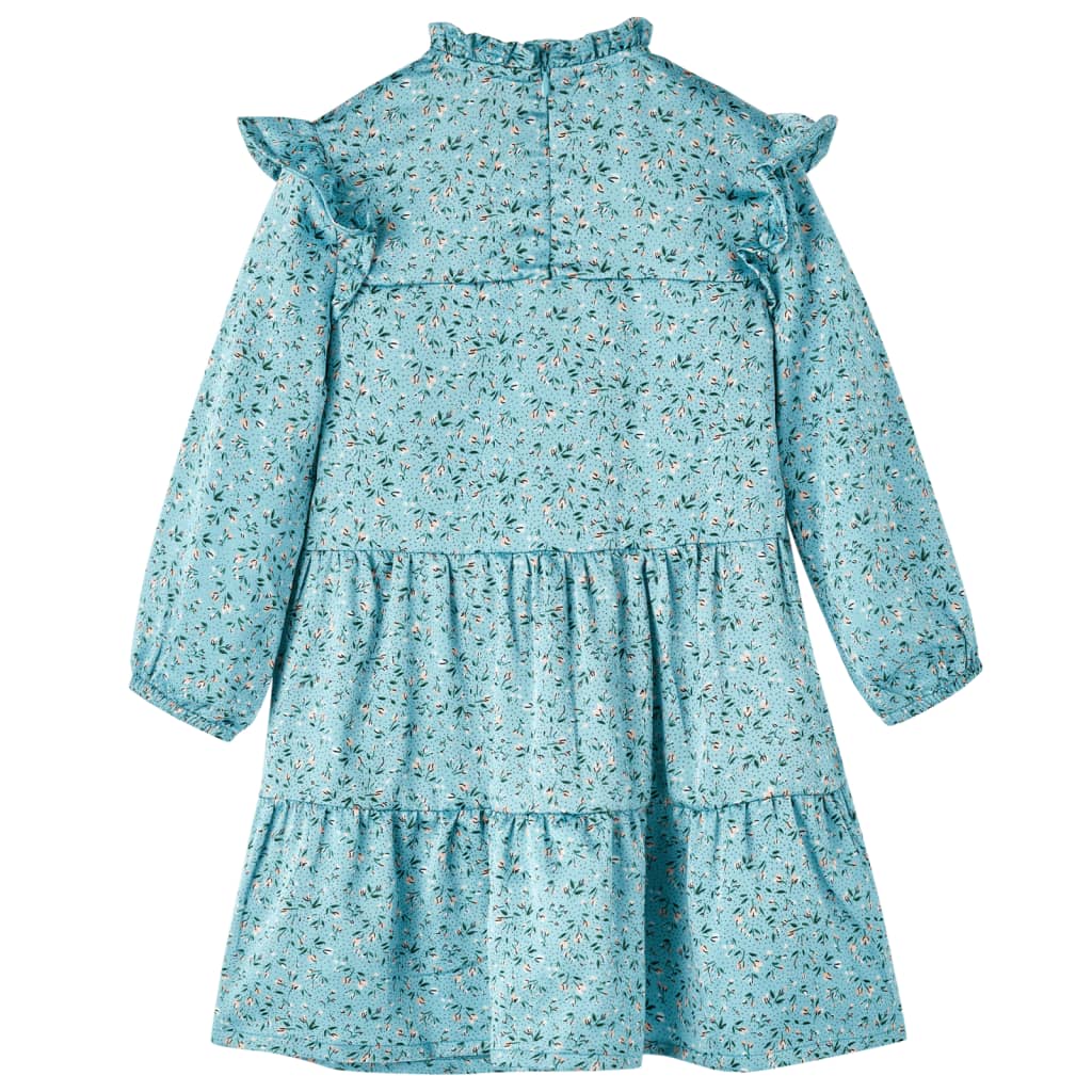 Kids' Dress with Long Sleeves Blue 92