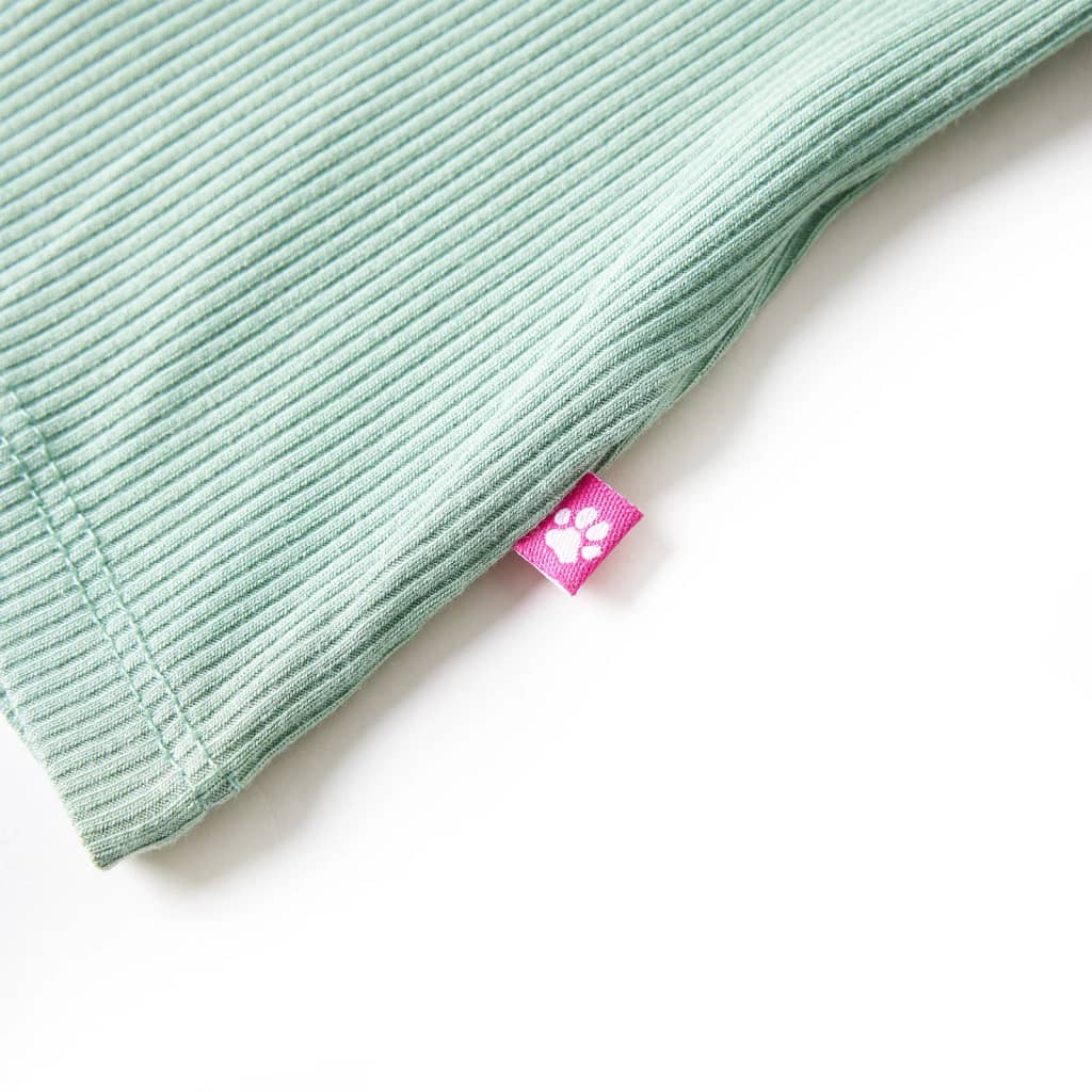 Kids' T-shirt with Long Sleeves Mock Turtleneck Dark Mint 128