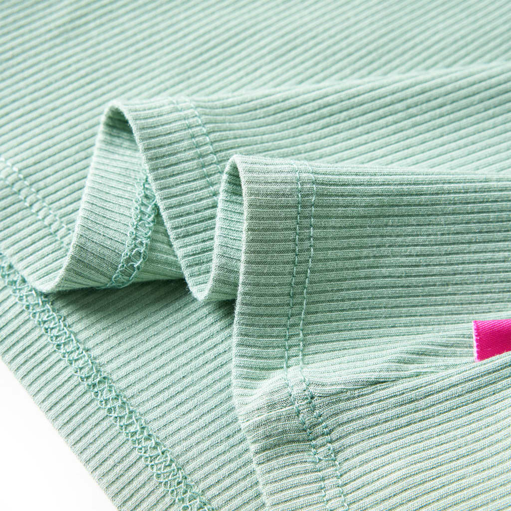 Kids' T-shirt with Long Sleeves Mock Turtleneck Dark Mint 128