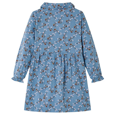 Kids' Dress with Long Sleeves Petrol 92