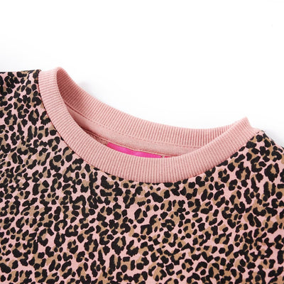 Kids' Sweatshirt Dress Medium Pink 116