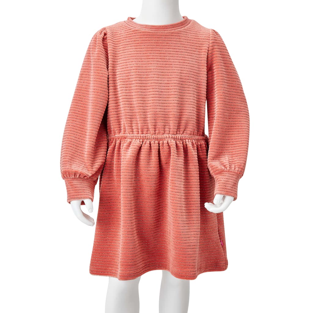 Kids' Dress with Long Sleeves Medium Pink 92