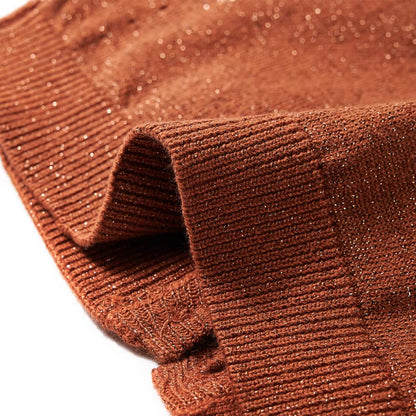 Kids' Cardigan Knitted Cognac 92