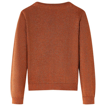 Kids' Cardigan Knitted Cognac 104