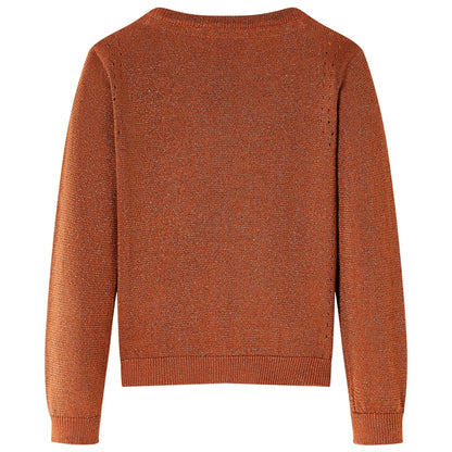 Kids' Cardigan Knitted Cognac 104