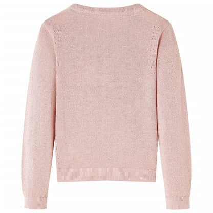 Kids' Cardigan Knitted Soft Pink 116