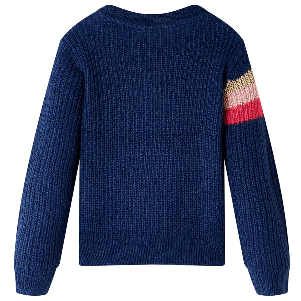 Kids' Sweater Knitted Navy 140